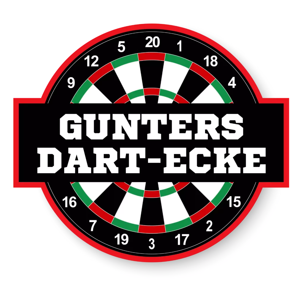 Das Logo von Gunthers Dart-Ecke im Dartshop in Stuttgart.